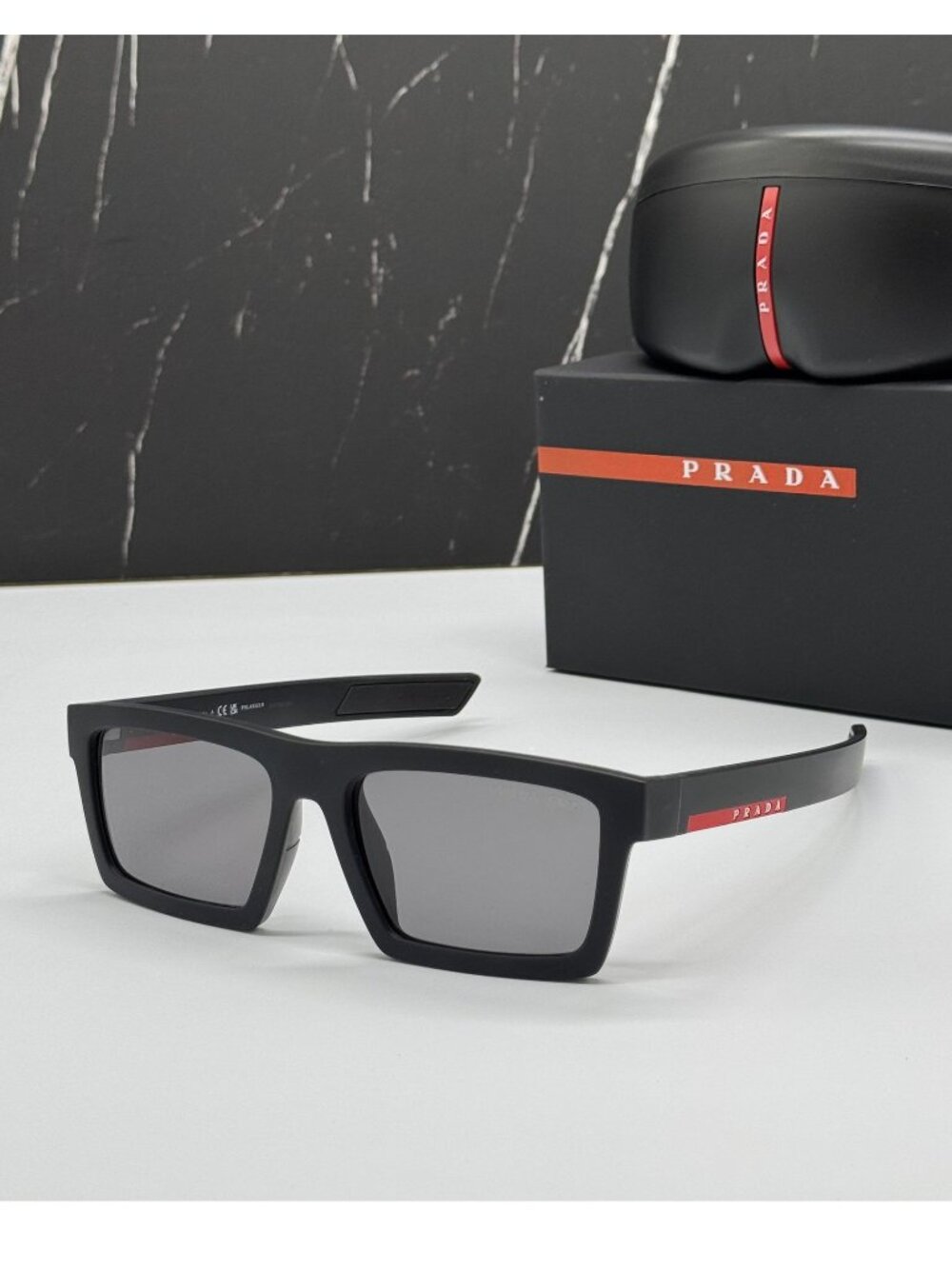 NWT Prada Linea Rossa Sunglasses PS02ZSU 1BO02G